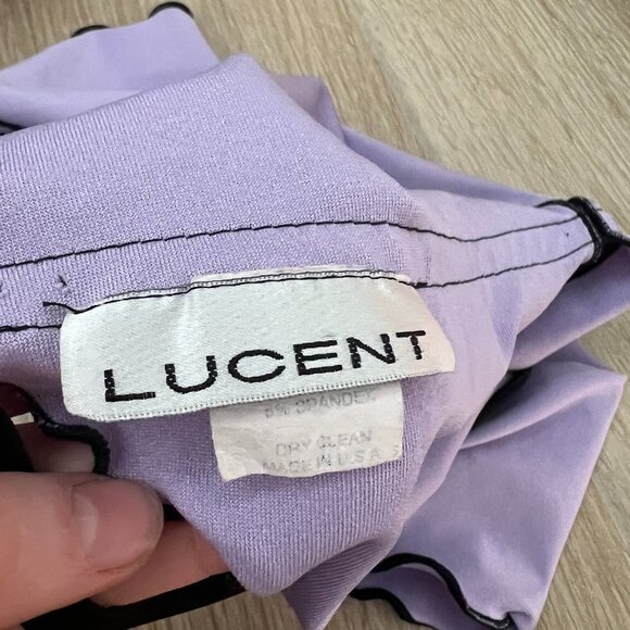 Vintage Y2K Lavender Open Front Halter Club Top - Picture 7 of 8